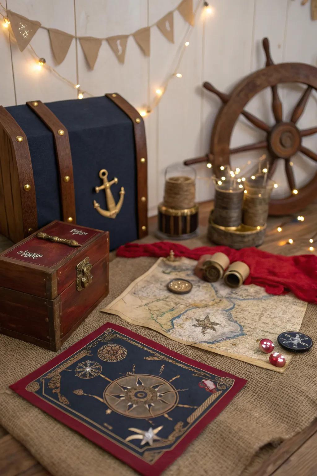 Navigate the high seas with a pirate party that's full of treasures and adventures.