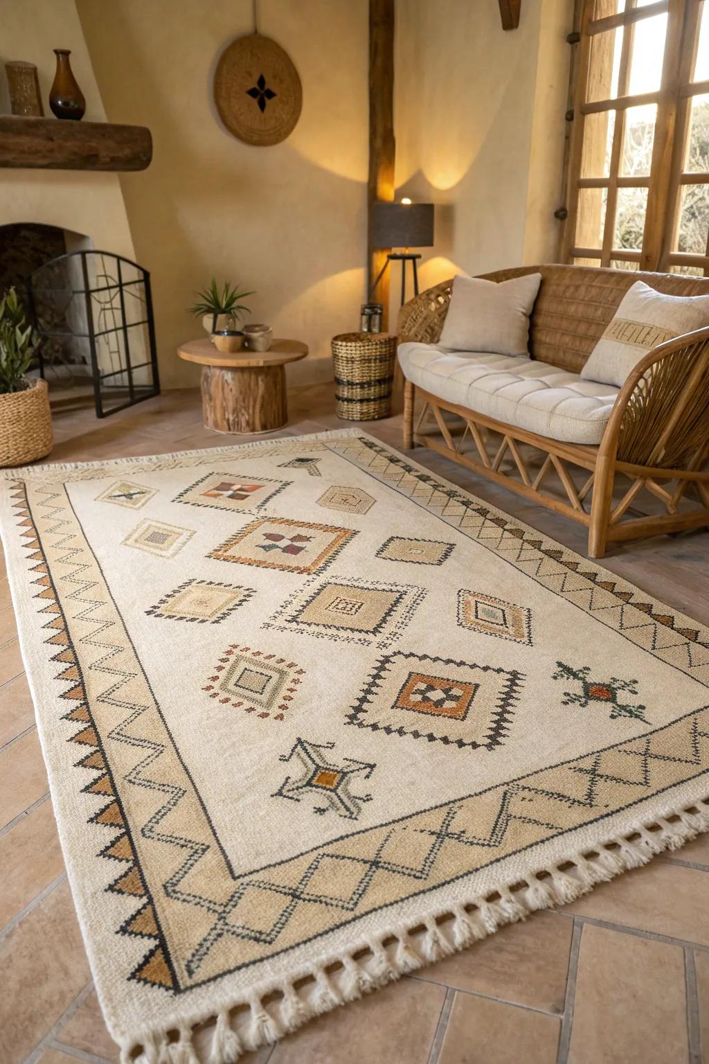 Geometric designs offer a modern twist on classic French elegance.