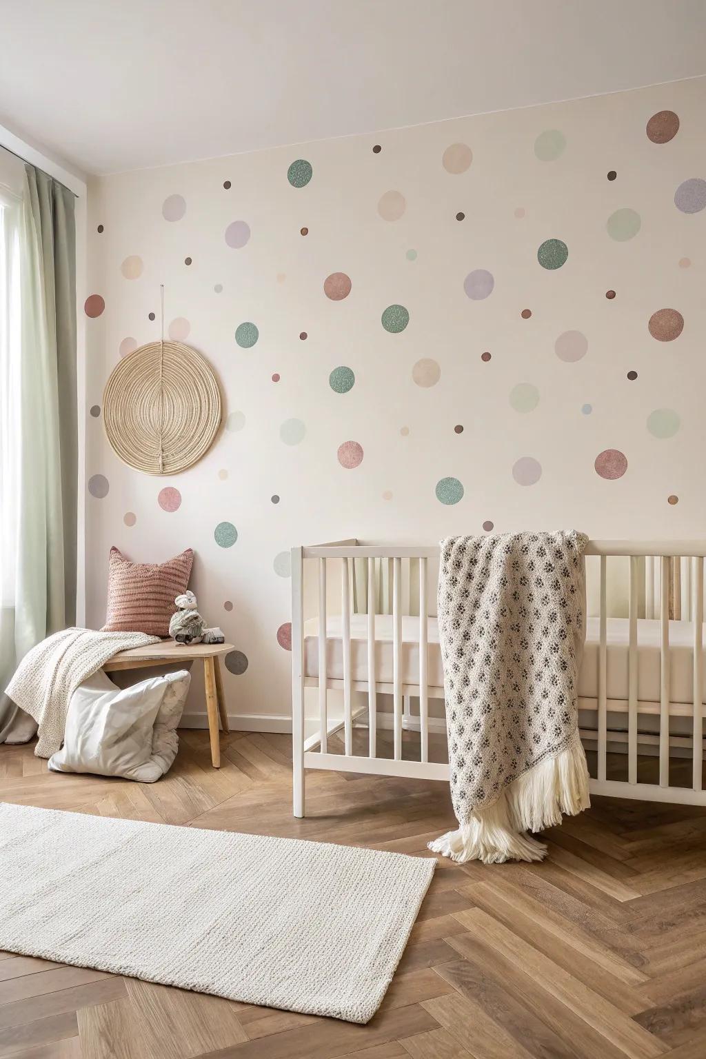 Express creativity with hand-painted patterns that bring unique character to your nursery.