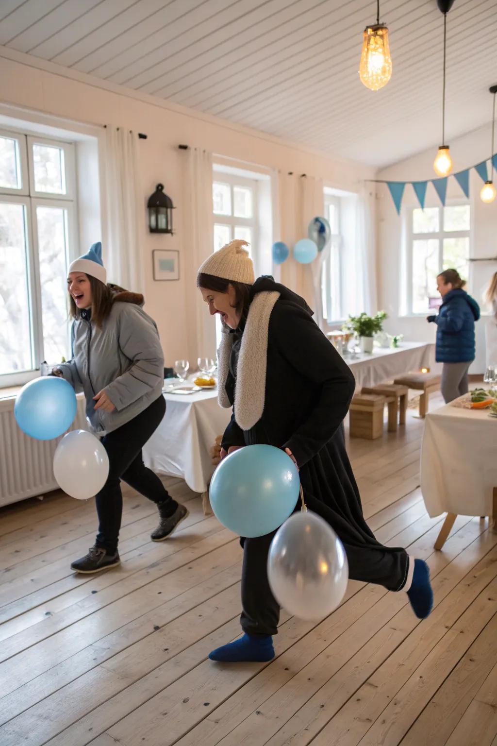 Waddle your way to victory in this fun penguin relay!