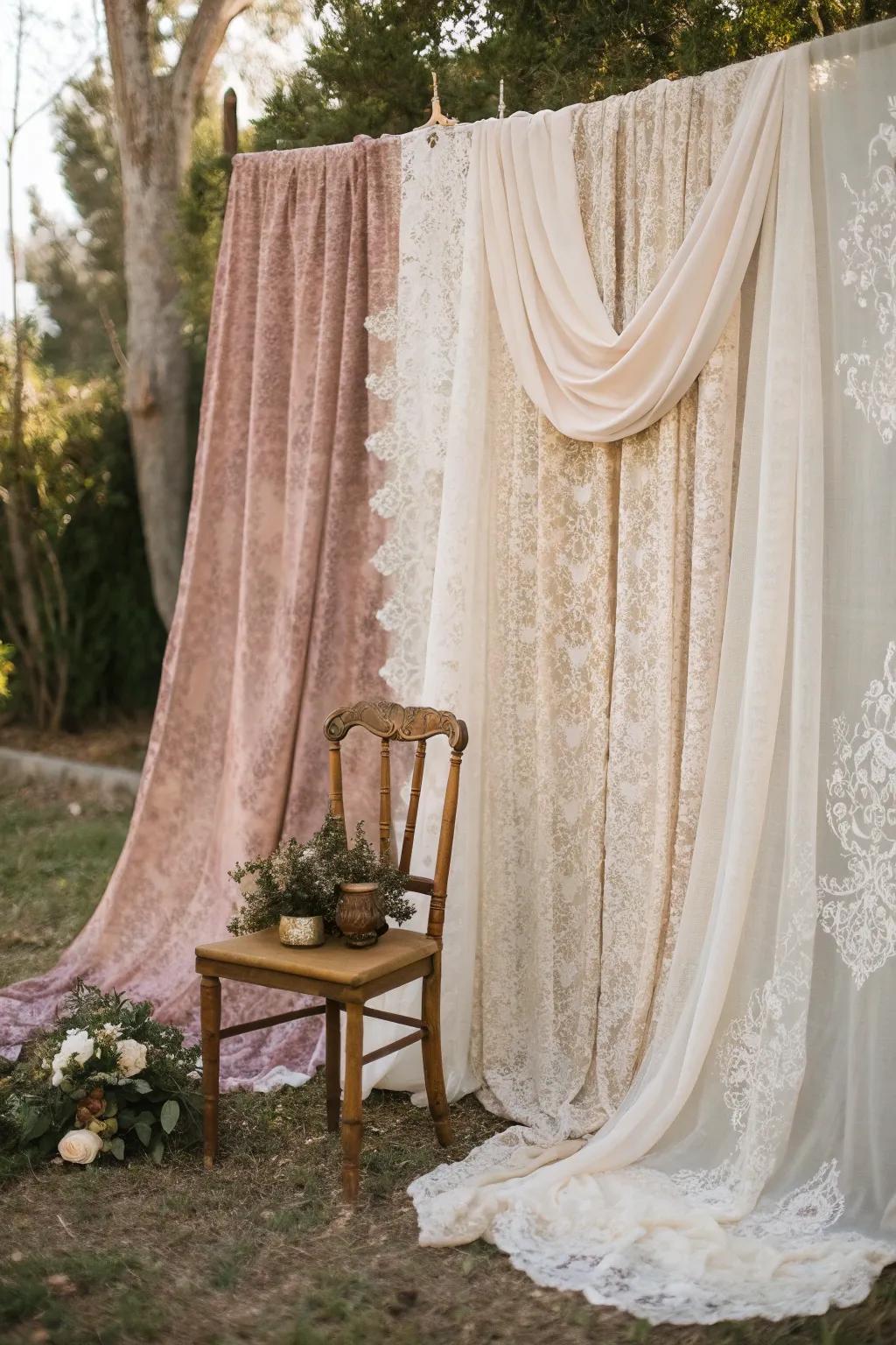 Step back in time with vintage drapes that lend a sense of glamour and history to your decor.