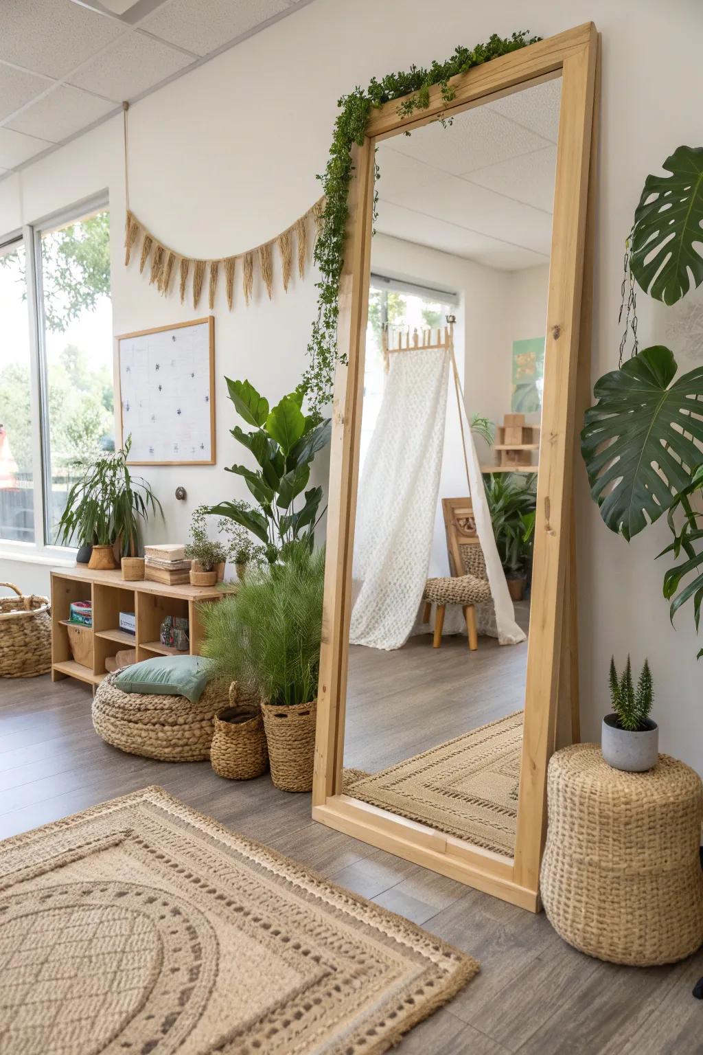 Mirrors can transform and brighten any classroom space. 🔍 #Mirrors #ClassroomDesign #BohoBright