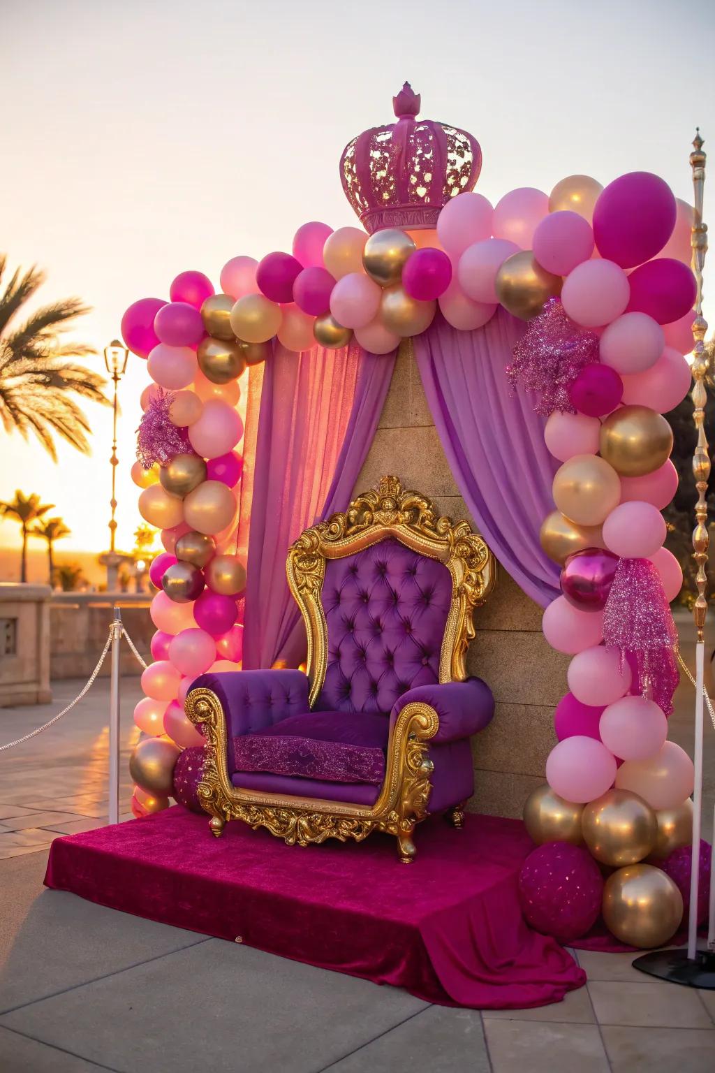Create a royal affair with a princess ball that's full of elegance and charm.