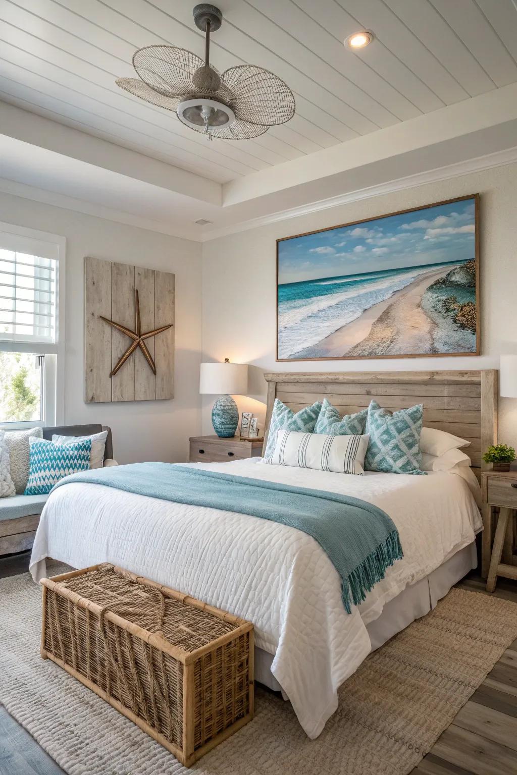 Bring the coastline indoors with beautiful art that captures the essence of the sea. 🌊 #CoastalArt #BeachyDecor