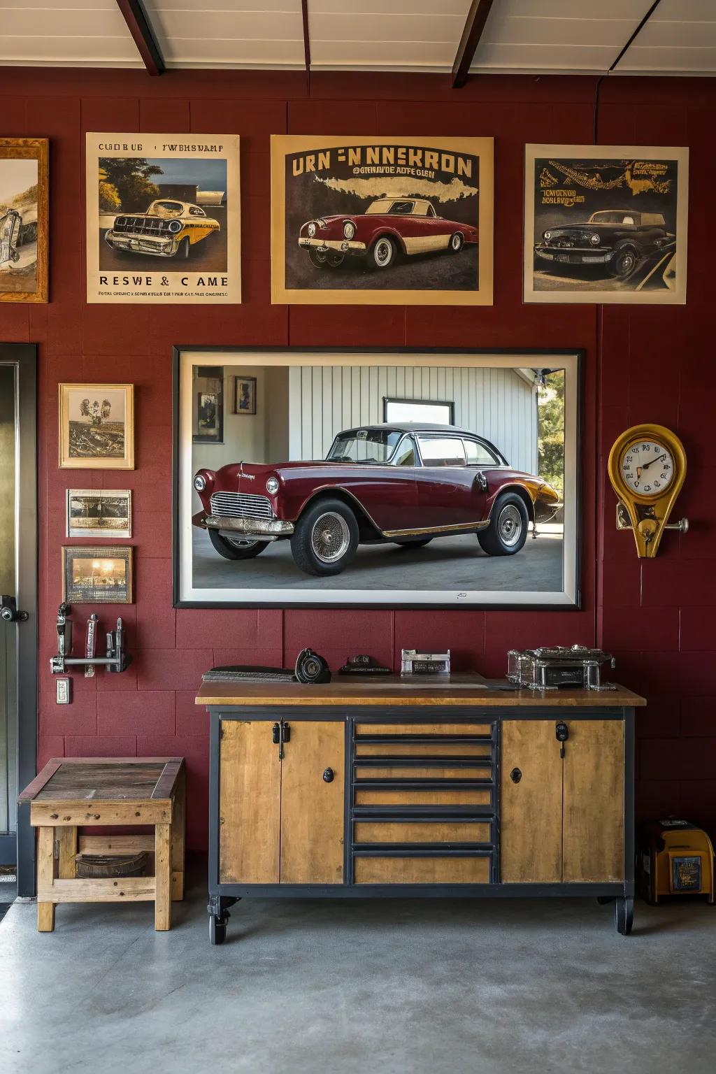 Celebrate automotive history with vintage posters that speak to the past.
