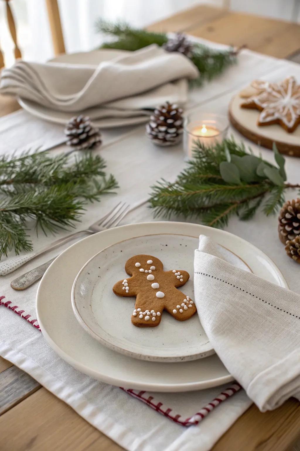 Elevate your holiday dining experience with gingerbread table settings that add whimsy and warmth.