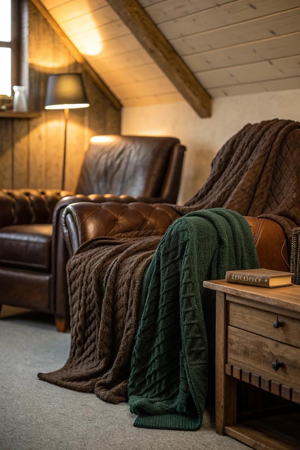 Wrap your walls in cozy silence with thick blankets that are both functional and stylish.