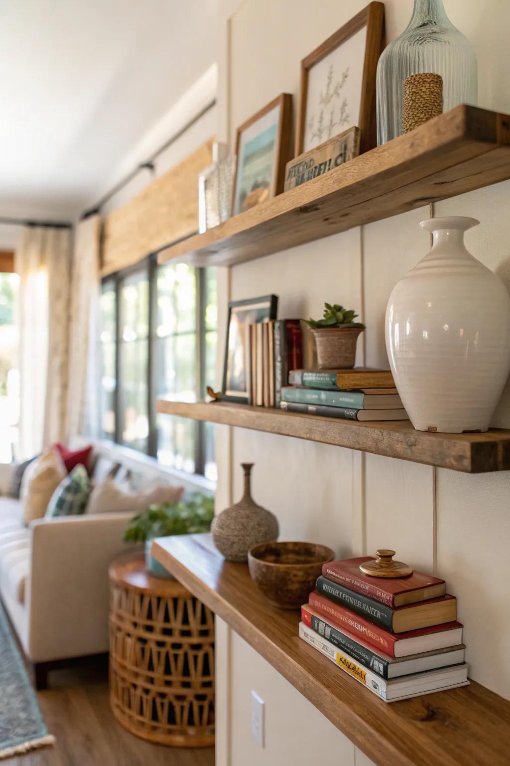 Float your way to style with shelves that elevate your space and your storage.