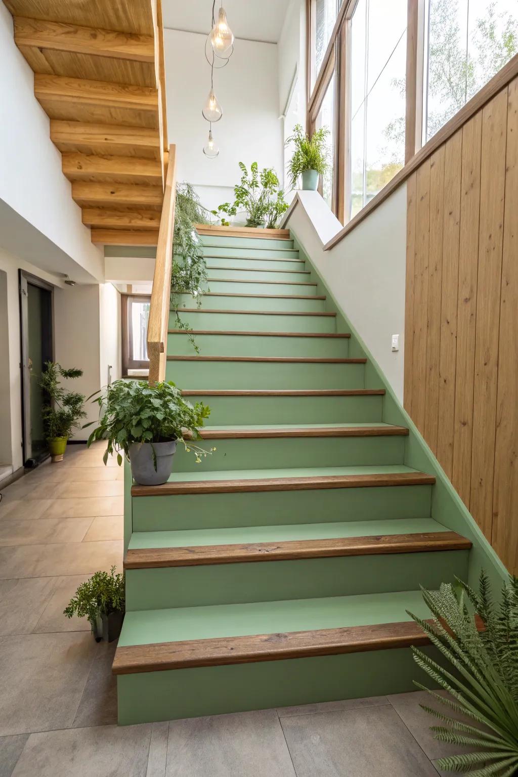 Feel the serenity with nature-inspired greens that breathe life into your space. 🌿 #NatureInspired #GreenLiving