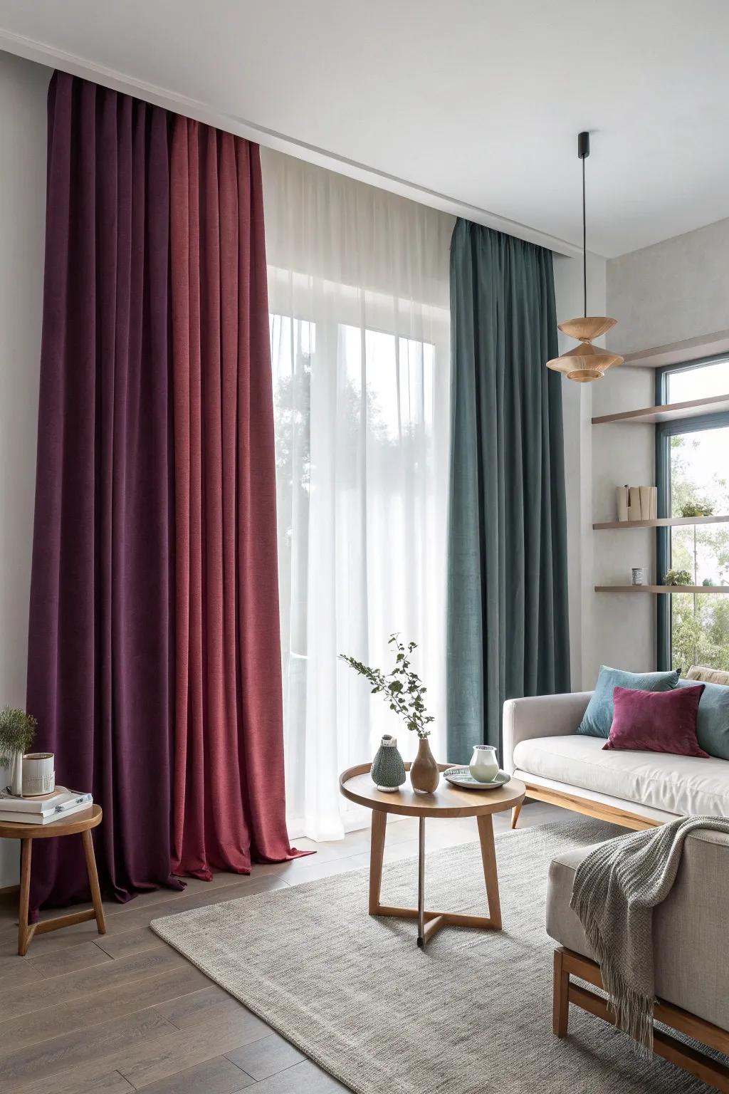 Let your drapery do the talking with vibrant colors and patterns. 🏡 #DraperyDesign #HomeStyling