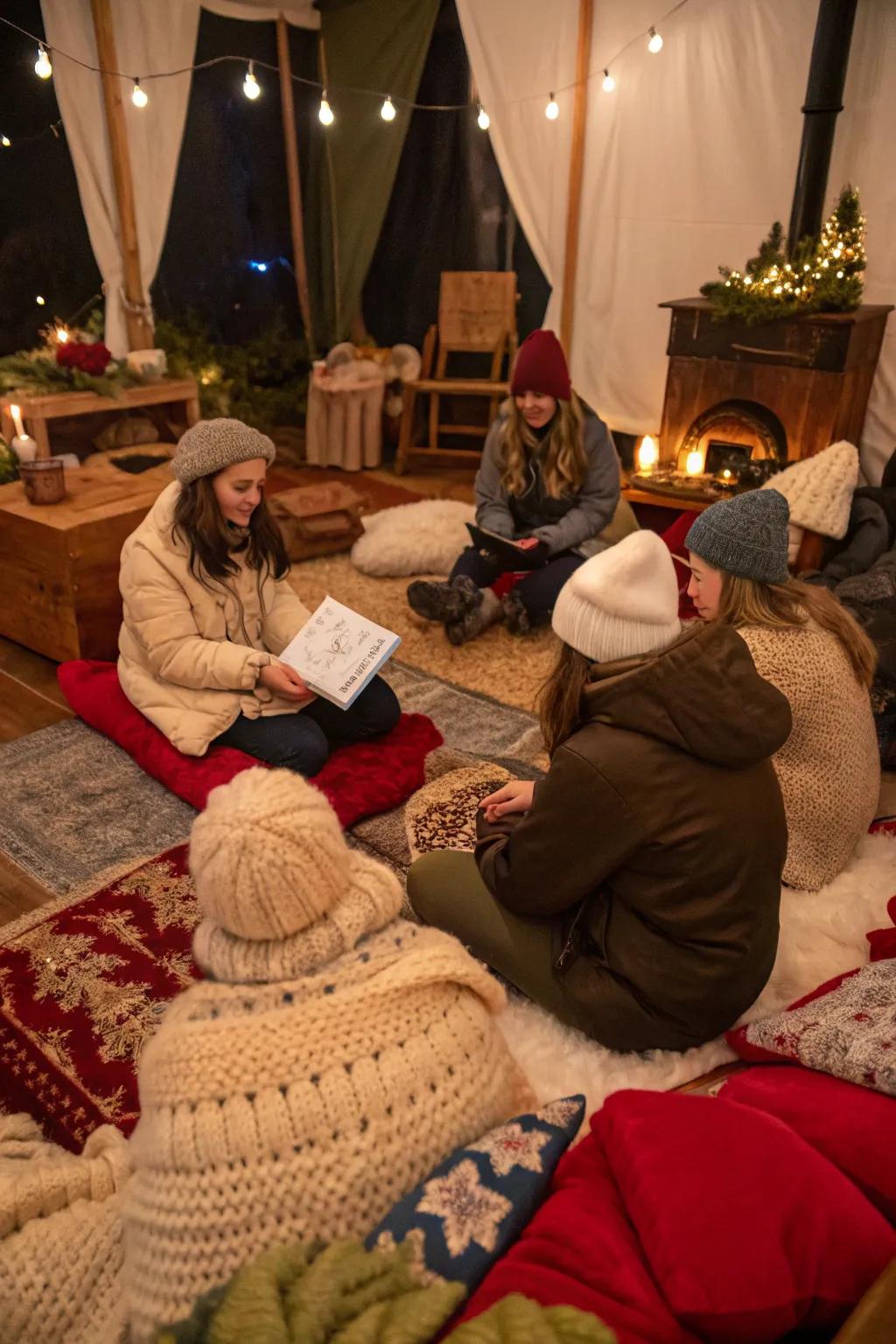 Share and create a magical winter story together.