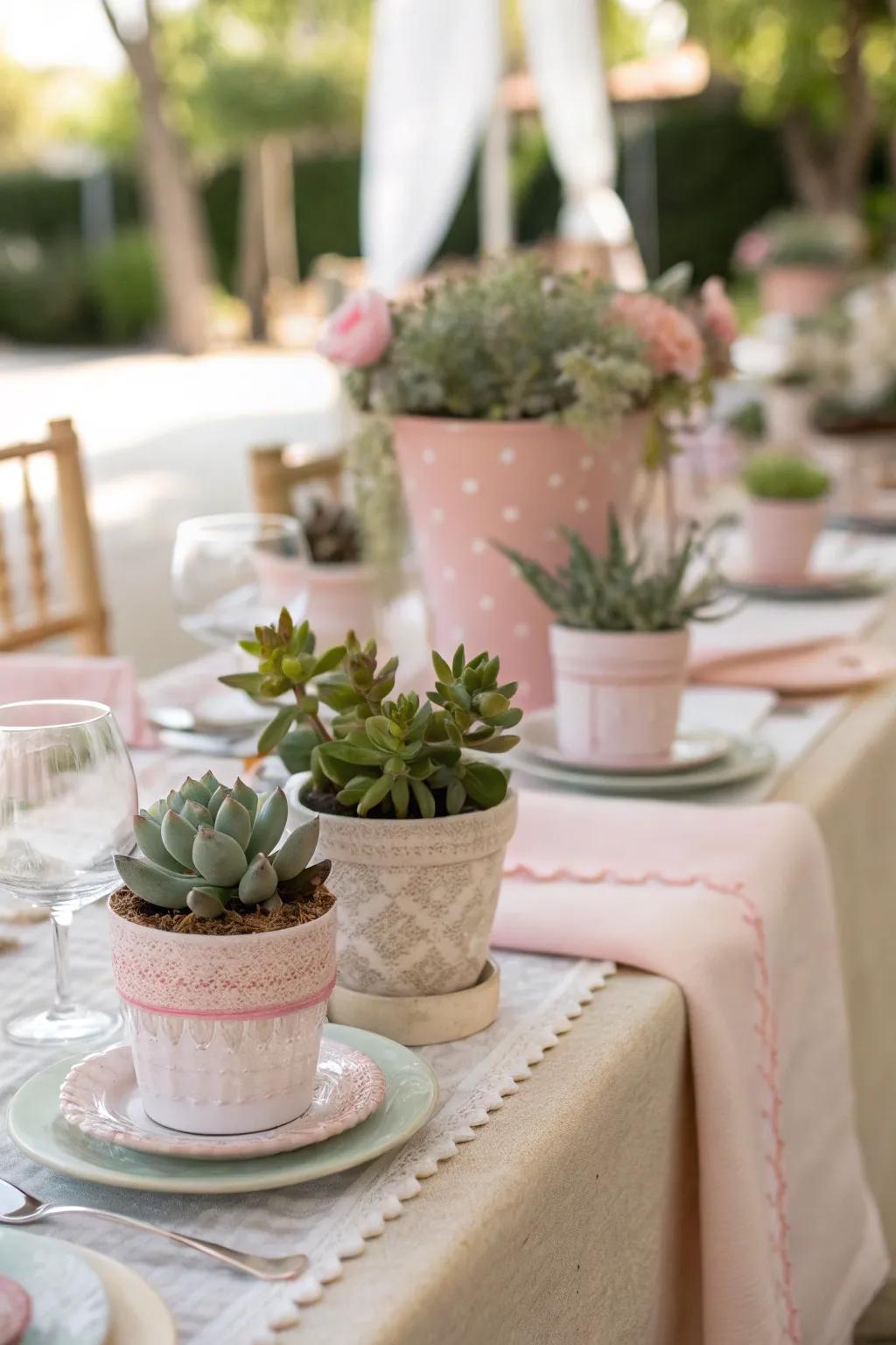 Bring the beauty of nature to your celebration with fresh, green elements that guests will adore. 🌿 #NatureDecor #BaptismIdeas
