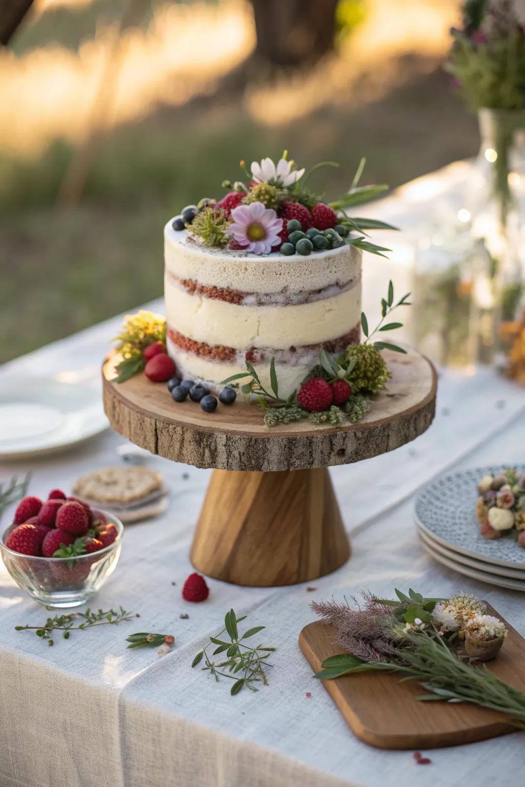 Nature-inspired desserts bring a delightful touch to your boho celebration. 🌸 #DessertDecor #EdibleFlowers #BohoBites