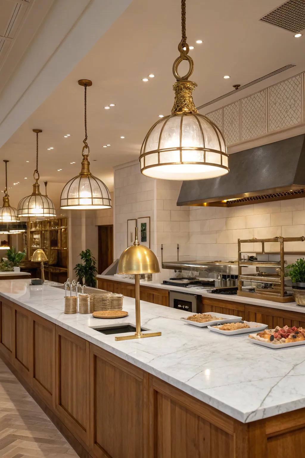 Adjustable lighting offers flexibility for any kitchen task. 🌟 #FlexibleLighting #KitchenDesign