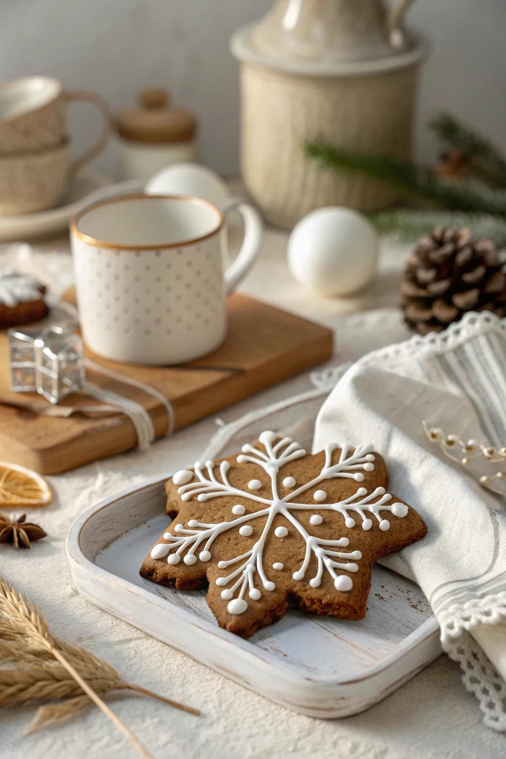 Embrace the beauty of simplicity with Scandinavian gingerbread crafts that bring a touch of elegance to your decor. 🌿🍪 #ScandiStyle #ChristmasCrafts #MinimalistDecor