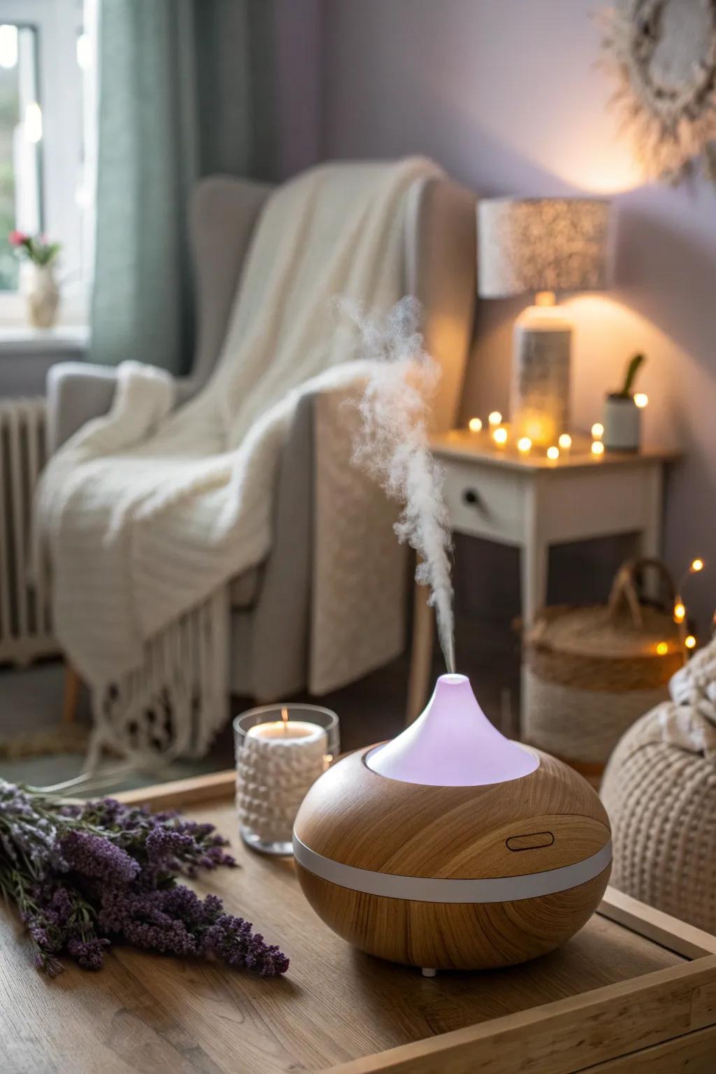 Essential oils can transform the atmosphere with soothing scents. 🌸 #Aromatherapy #RelaxingScents #NursingRoomVibes