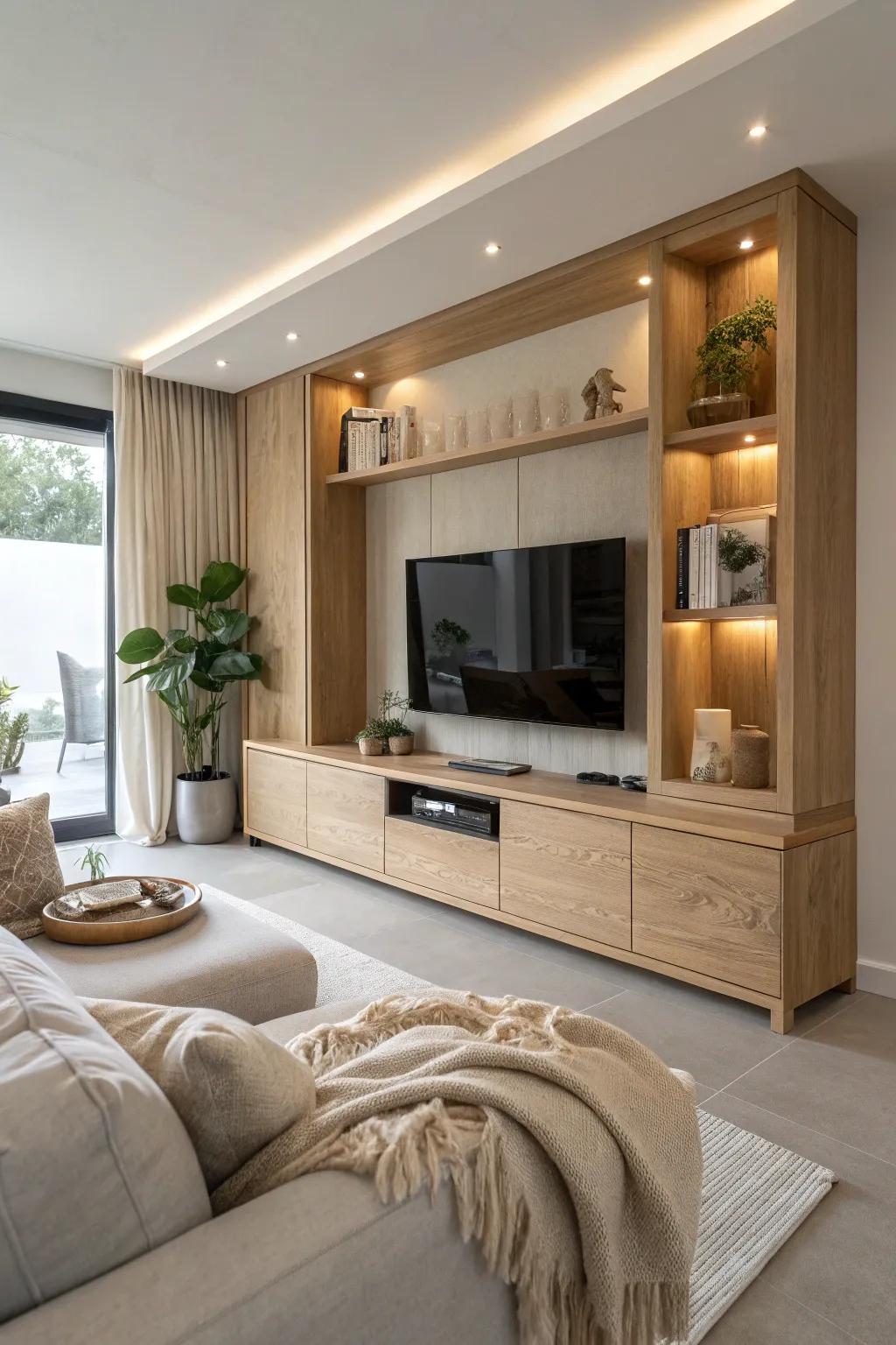 Create an entertainment hub with media wall cabinets that keep your tech tidy and your space stylish.