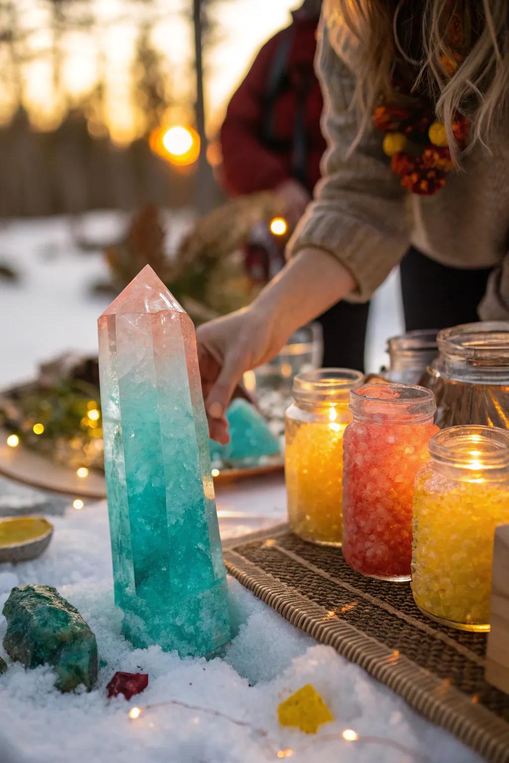 Watch crystals magically grow before your eyes. ✨ #ScienceFun #PartyActivity