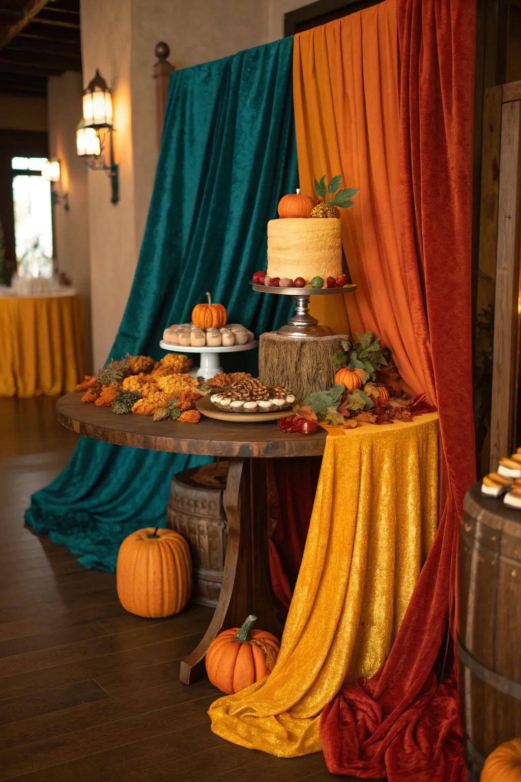 Wrap your table in warmth with soft fabrics that invite guests to linger. 🧣 #CozyVibes #TextileDecor