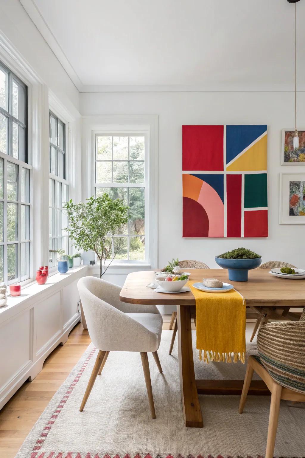 Turn your dining room into a gallery that inspires and intrigues.