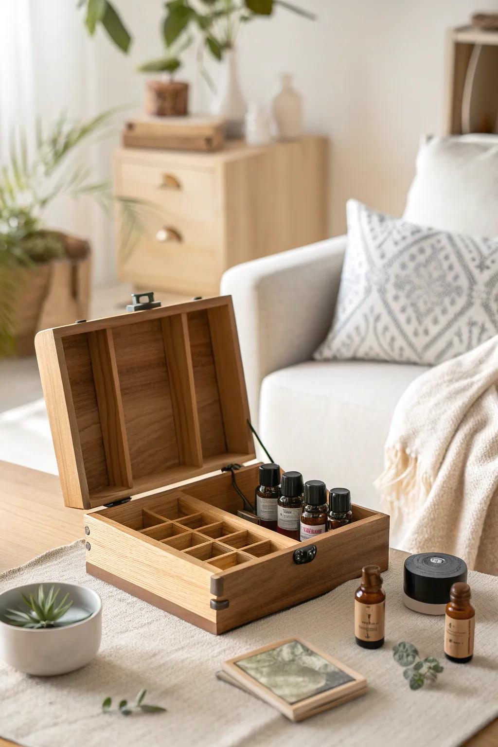 Travel in style with a portable case for your oils.