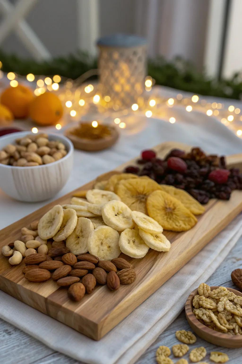 Sweet and savory banana chips offer a crunchy twist that's sure to be a conversation starter.