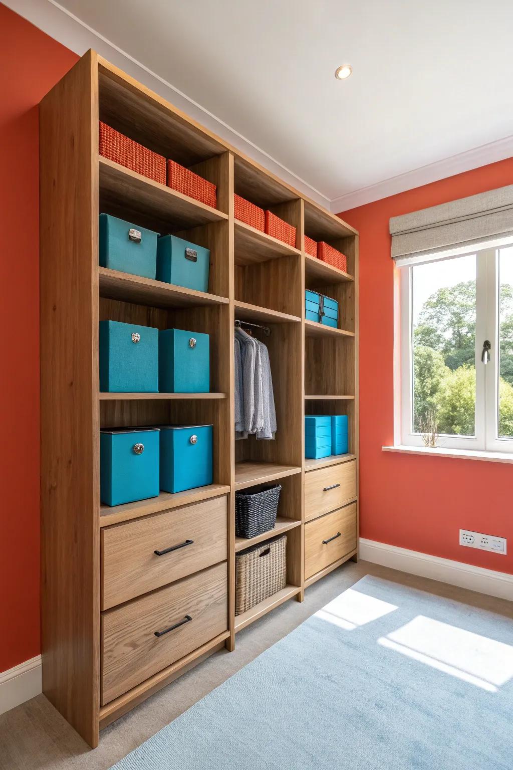 Wood accents bring warmth and texture to minimalist designs.