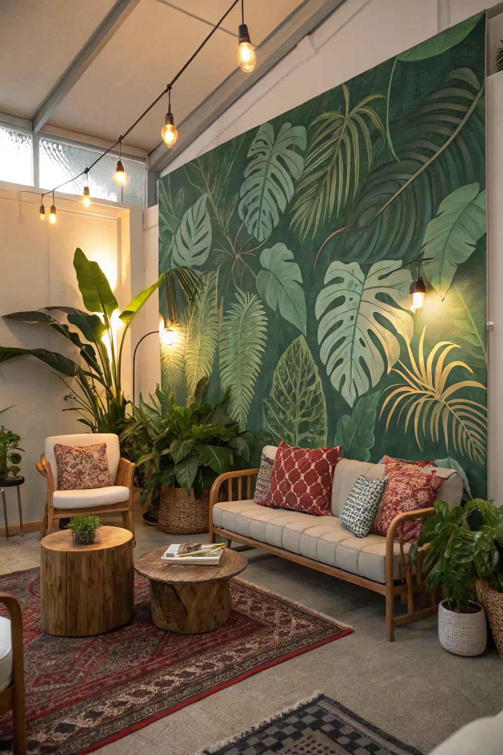 Infuse your space with the beauty of nature through stunning botanical wall wraps.