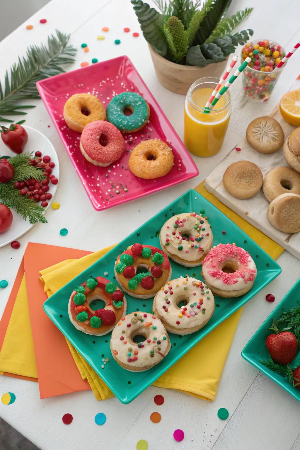 Themed bagels add a touch of creativity and fun to your event. 🎉🥳 #CelebrationIdeas #ThemedDecor #PartyPlanning