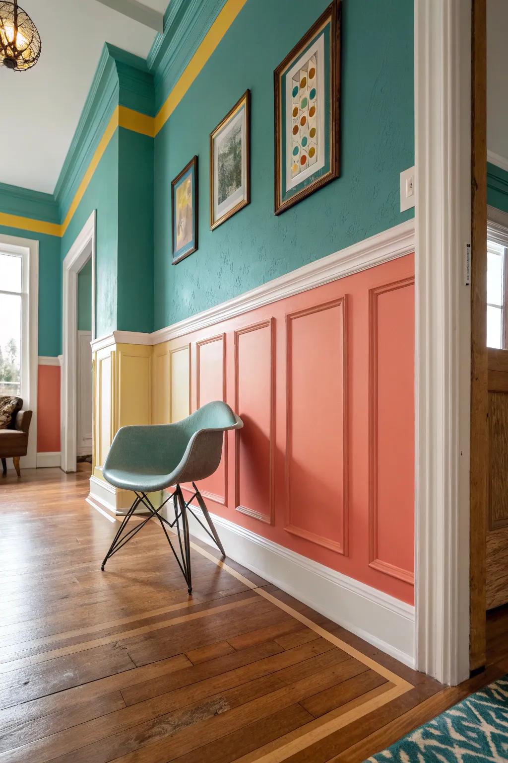 Double up on style with a baseboard and chair rail combo that adds depth and architectural interest.
