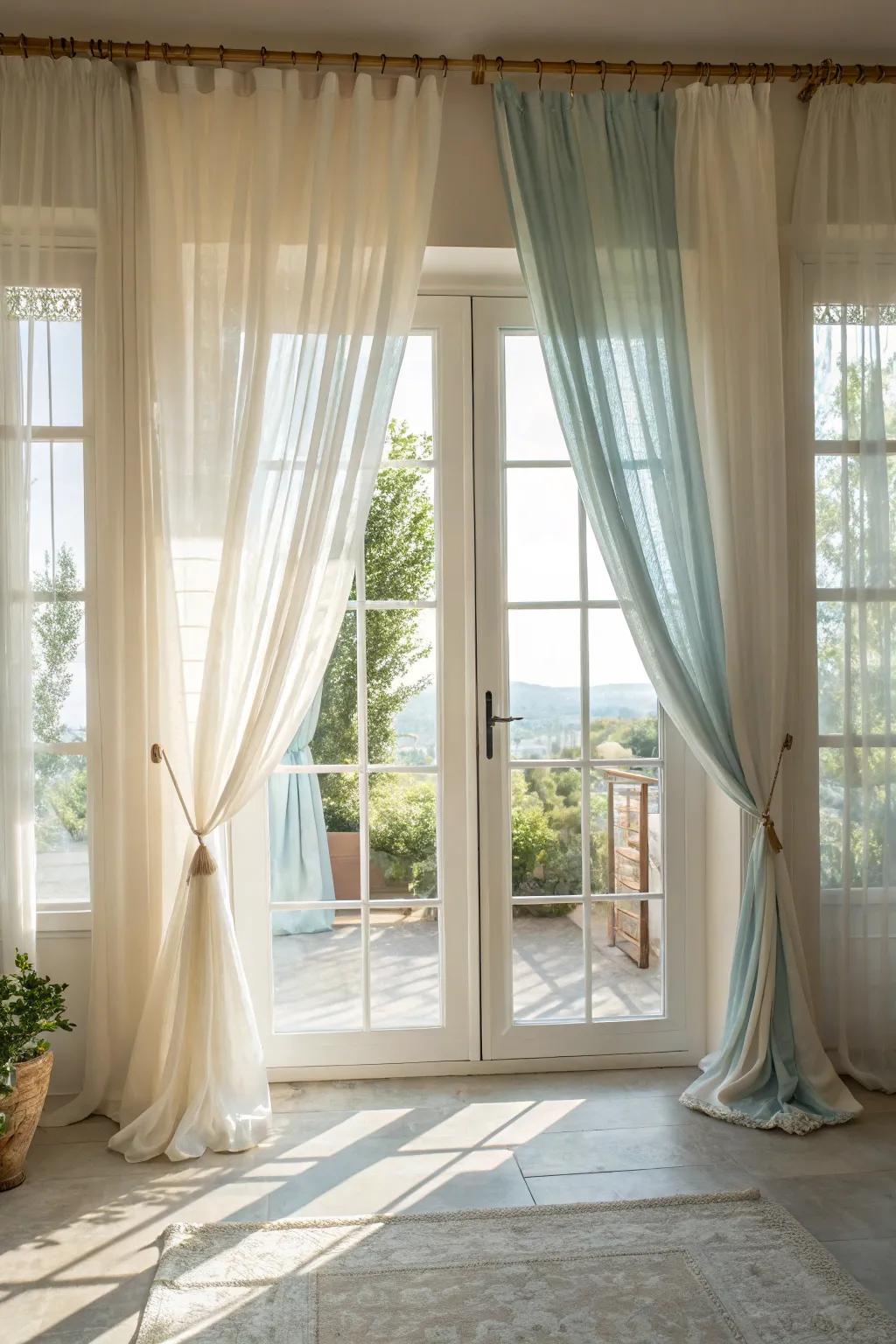 Let the light in with curtains that offer the perfect glow. ☀️ #LightLovers #SunnySpaces