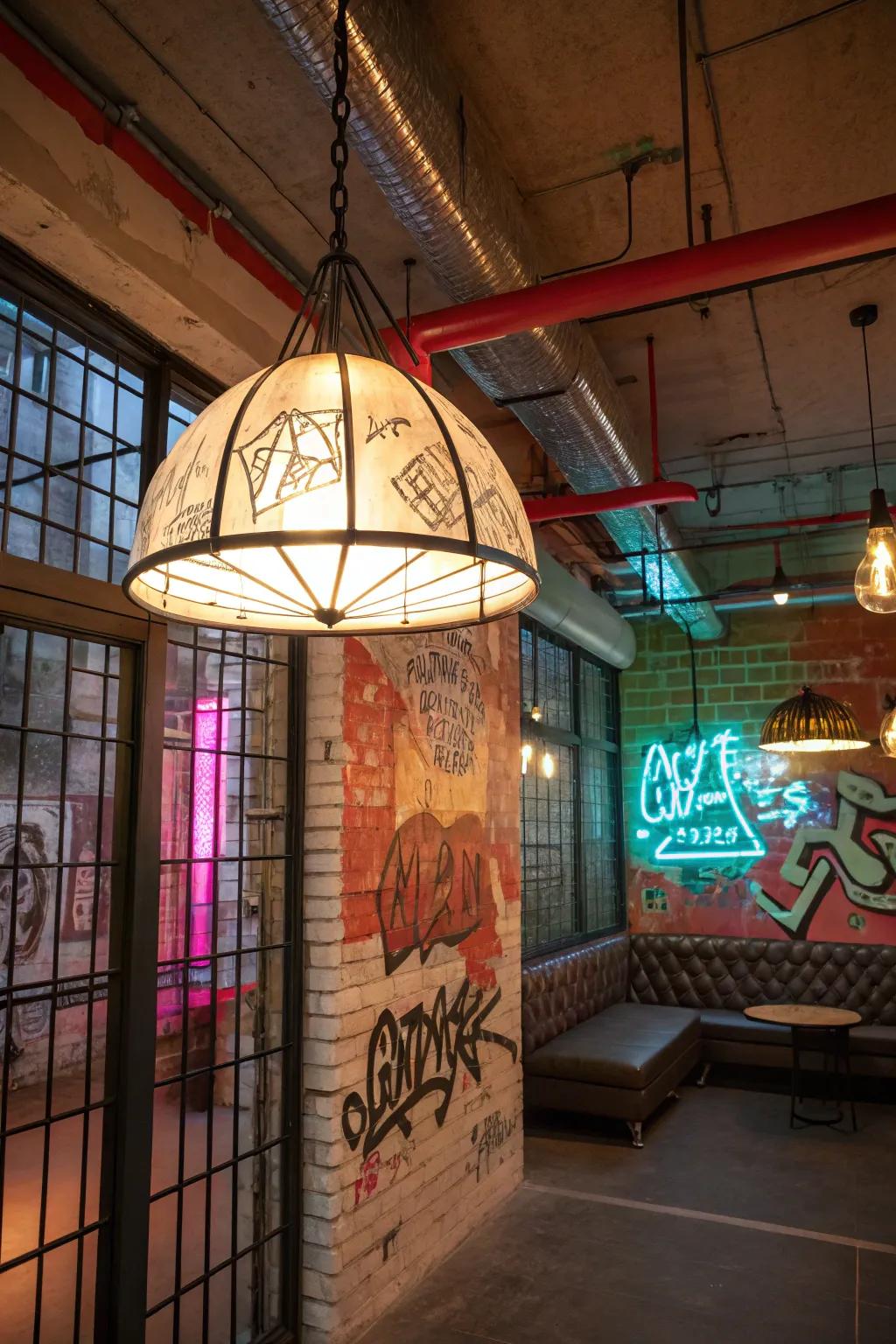 Illuminate your space with creative light fixtures.