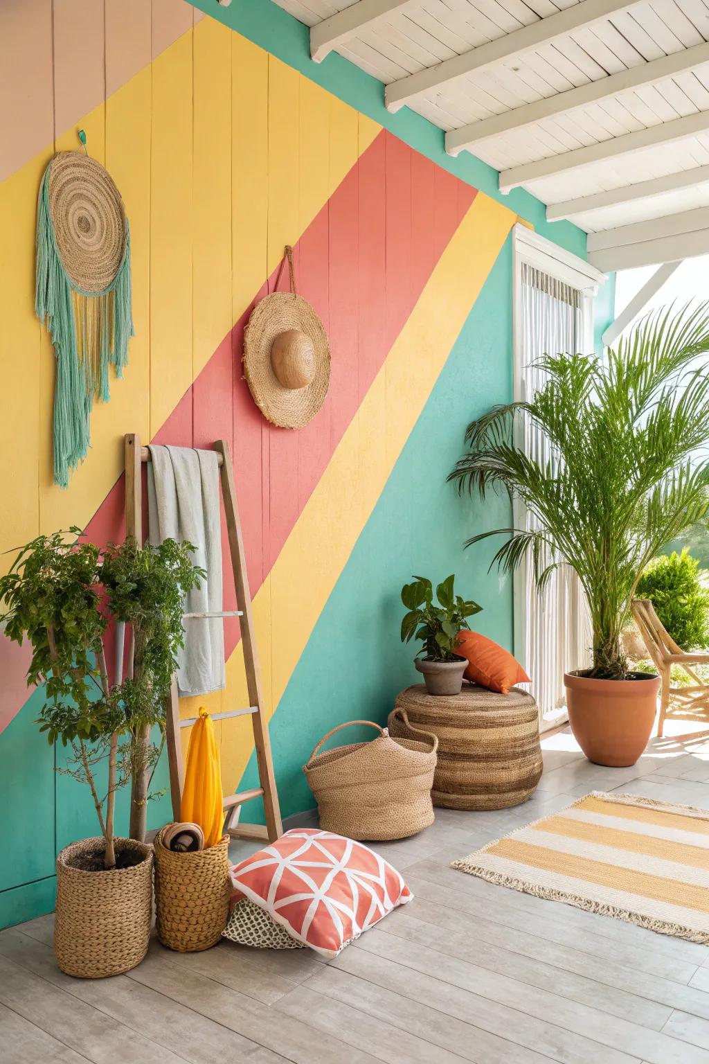 Tropical colors turn your home into a warm and inviting retreat.