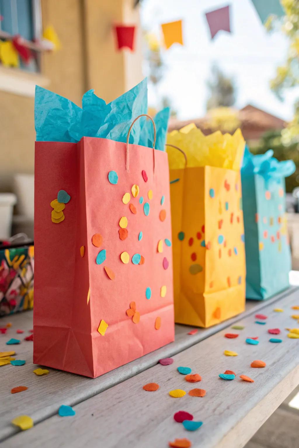 Bring the party to life with these confetti bags, perfect for any celebration. 🎉 #BirthdayParty #FestiveDecor