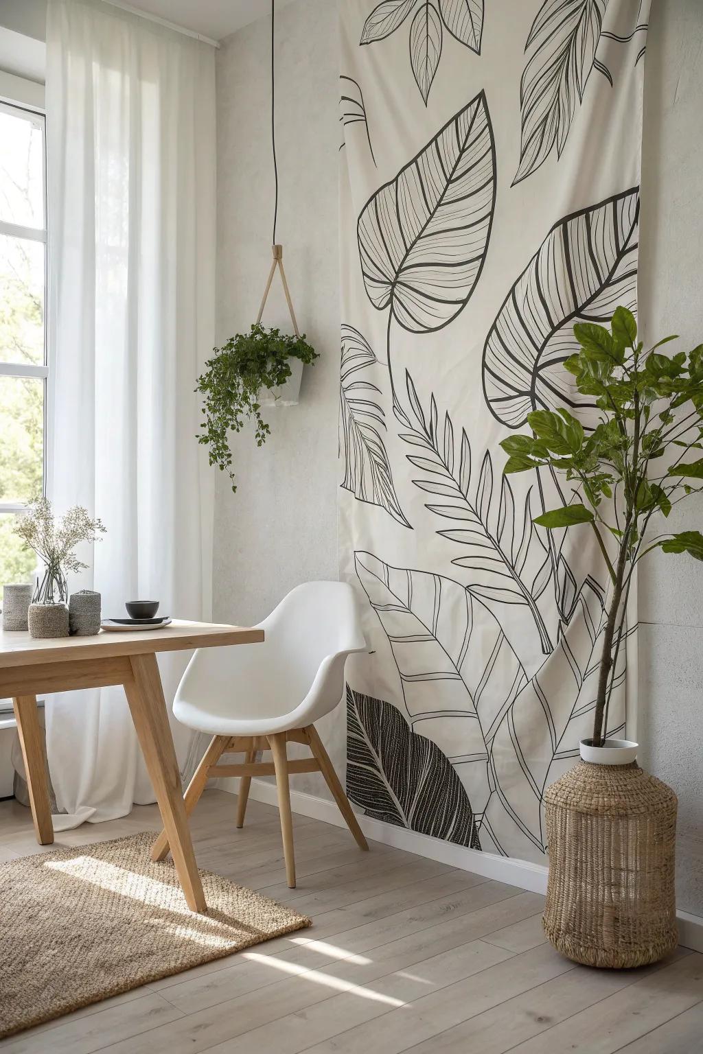 Achieve timeless elegance with minimalist monochrome wall wraps. #MonochromeMagic #MinimalistDesign #SophisticatedHome