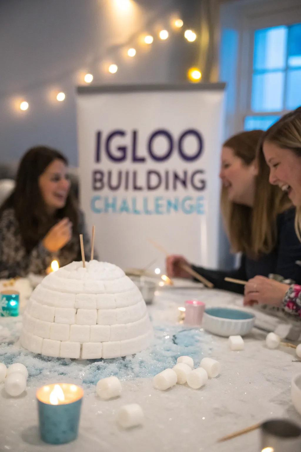 Construct the sturdiest igloo in this playful building contest.