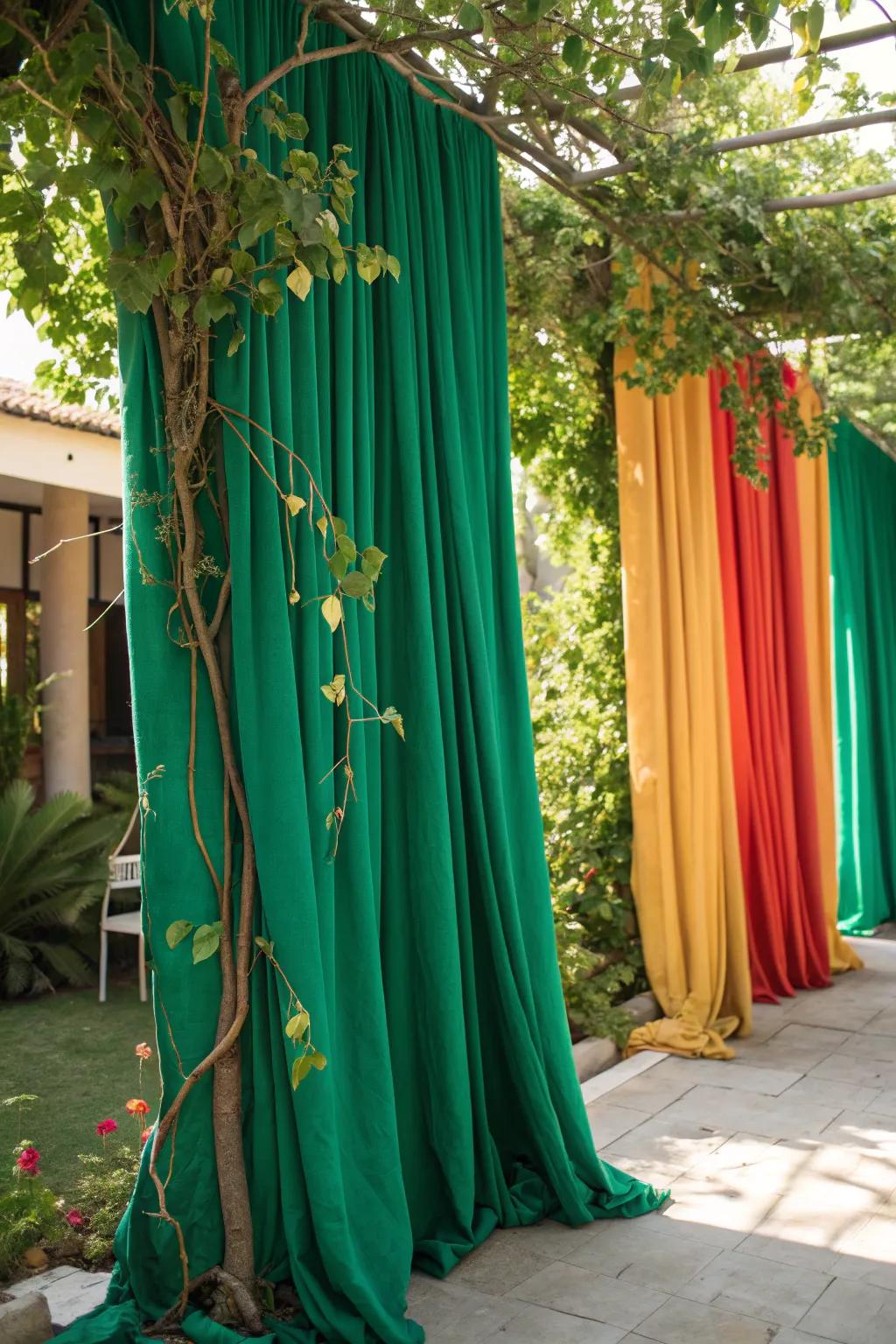 Bring the outdoors in with a natural backdrop that celebrates nature’s beauty.