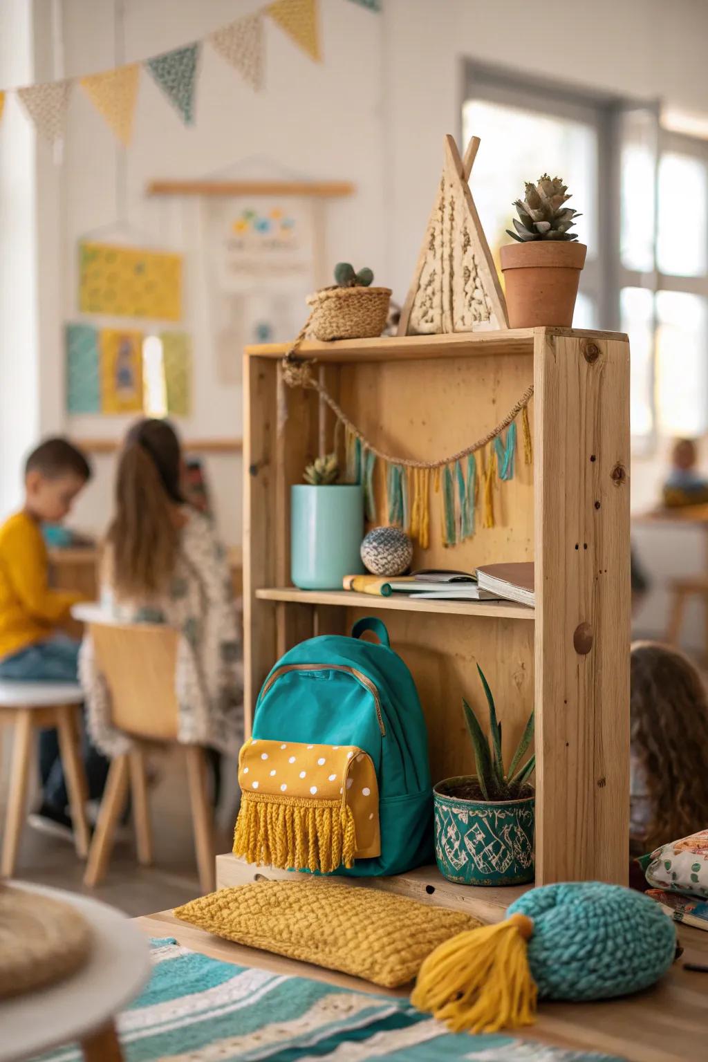 Personal touches make a classroom feel like home.
