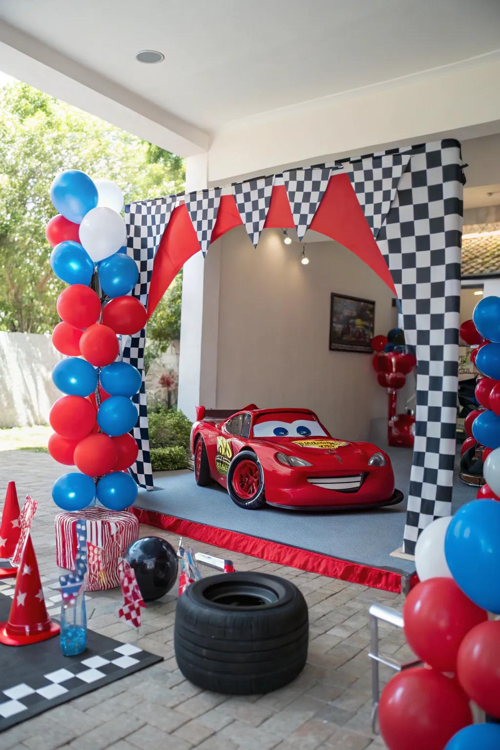 Speed into fun with a race car rally that's all about thrills and excitement. 🏁🏎️ #RaceCarParty #KidsBirthday #PartyFun