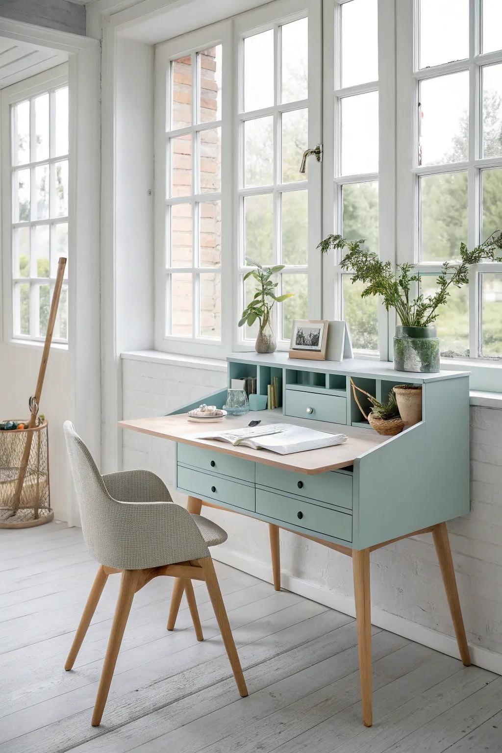 Maximize space with multi-functional furniture.