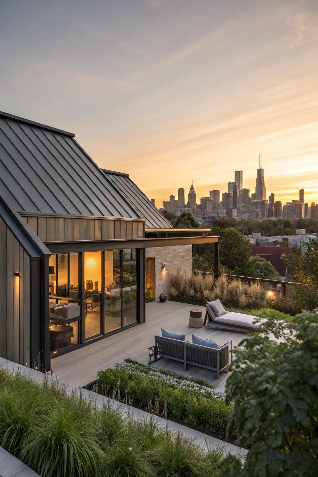 Urban chic meets timeless elegance in this unique home design.