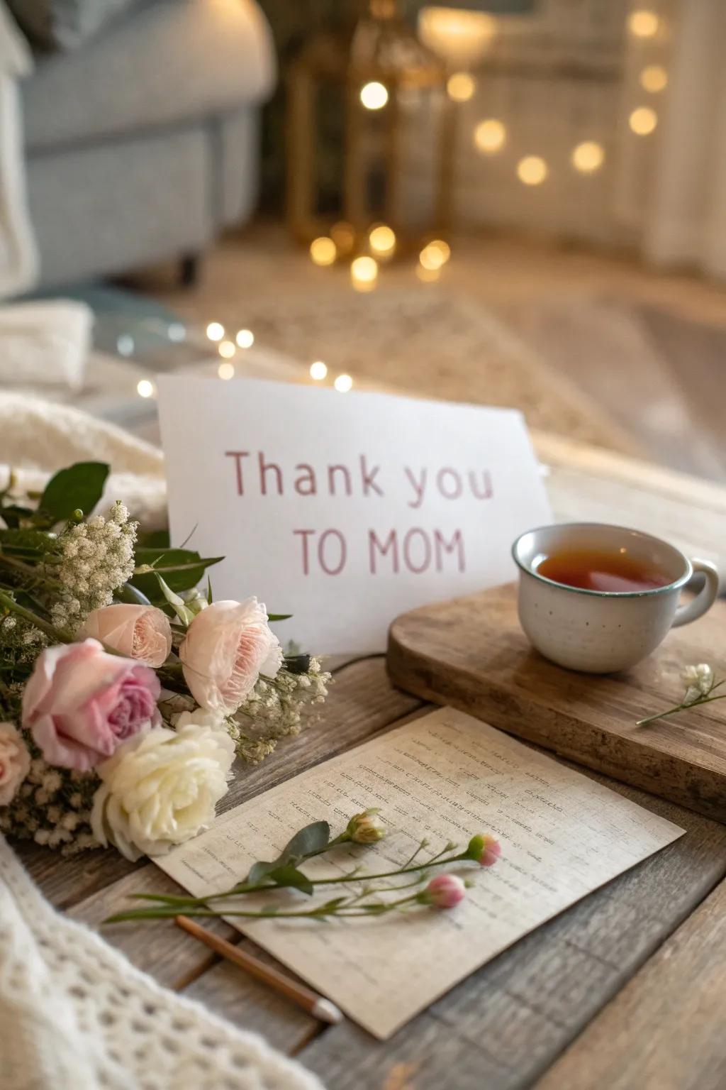 Express your love with a heartfelt thank you letter to mom, a keepsake she'll treasure forever.