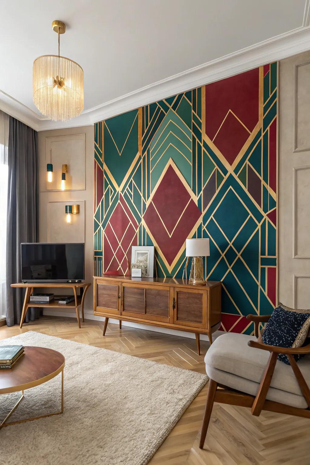 Art Deco revival exudes elegance and opulence in your living space.