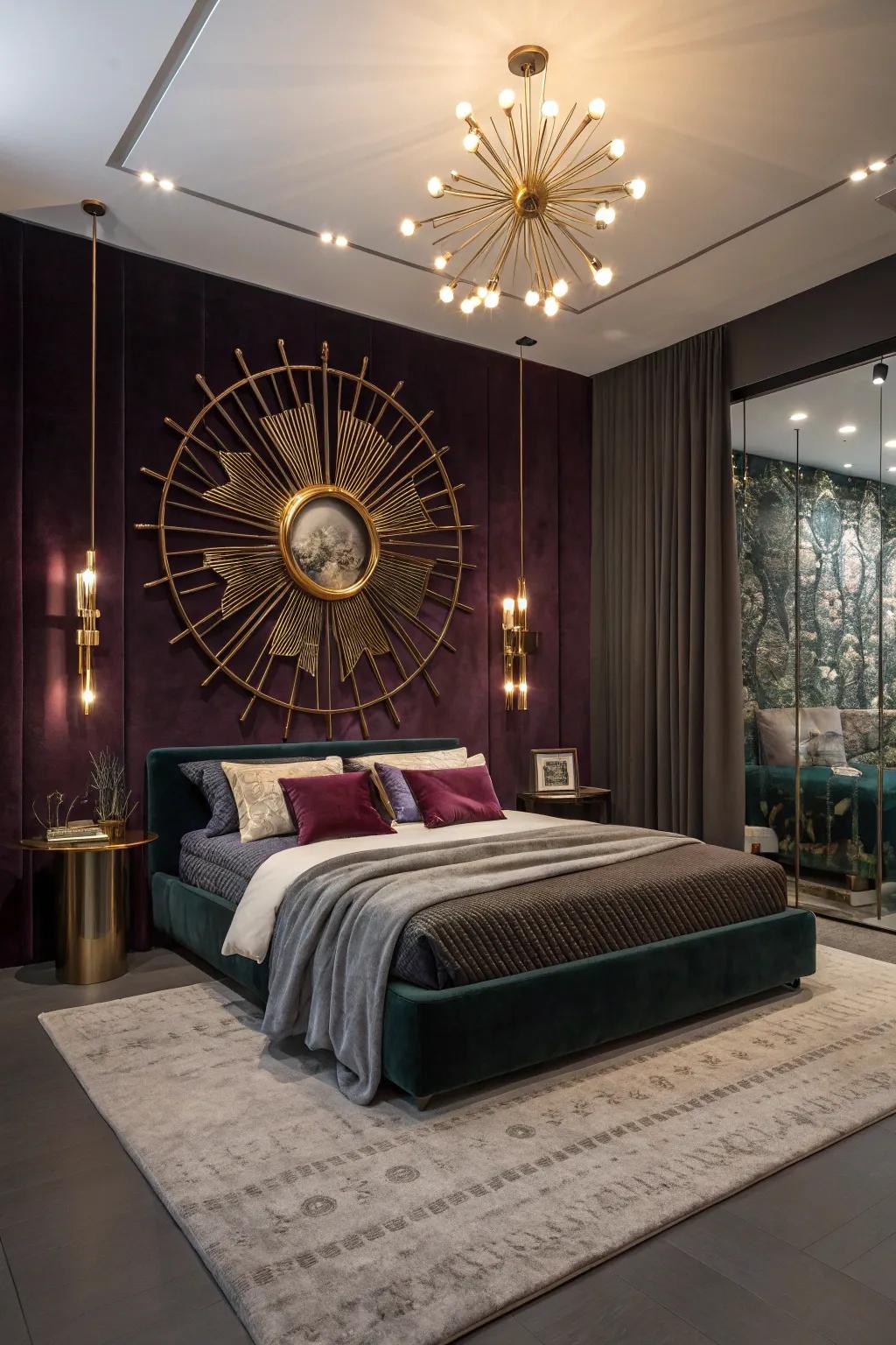 Make a statement with bold art that transforms your bedroom into a gallery. 🎨 #ArtInspiration #BedroomDecor