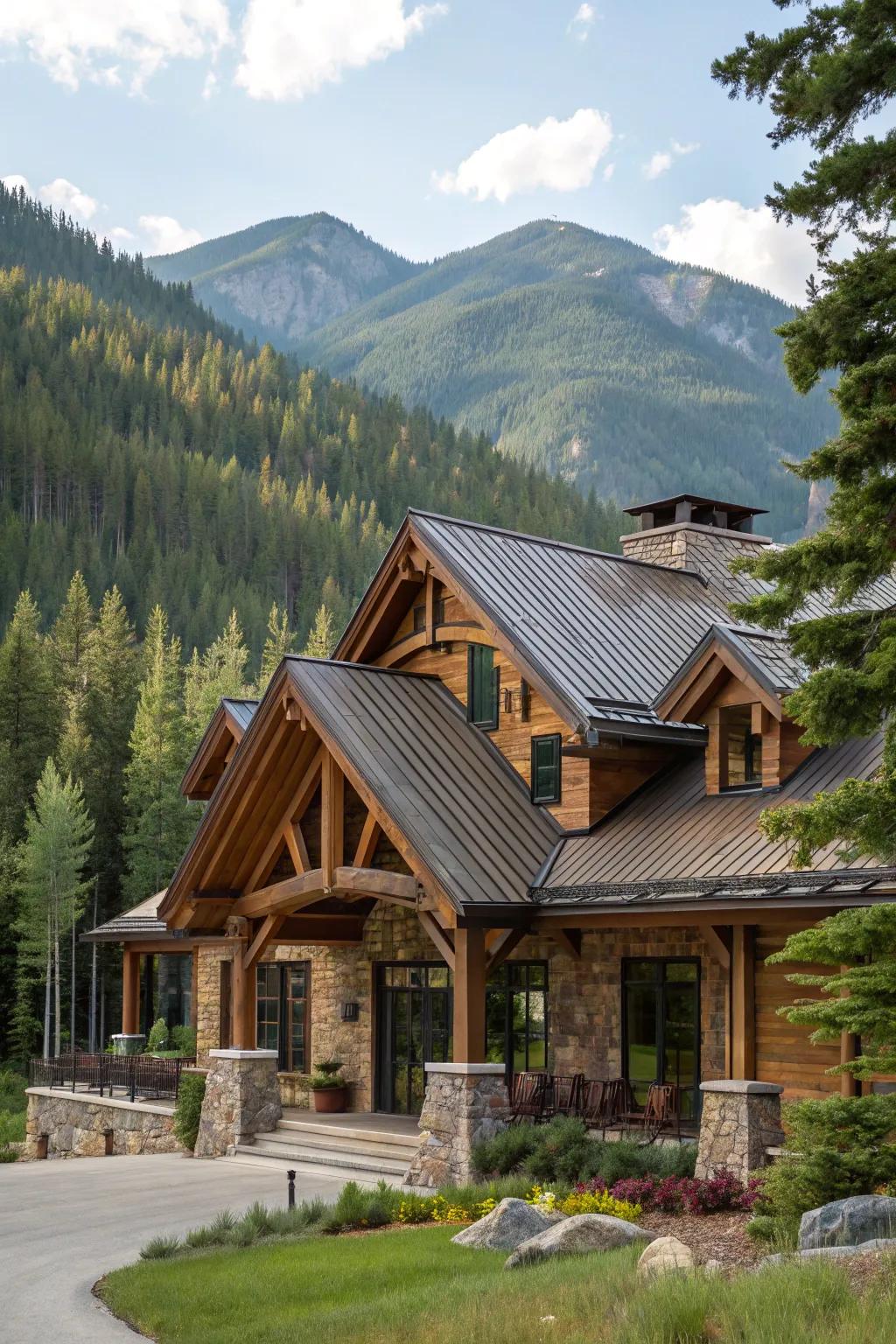 Bringing the beauty of nature indoors with lodge-inspired design.