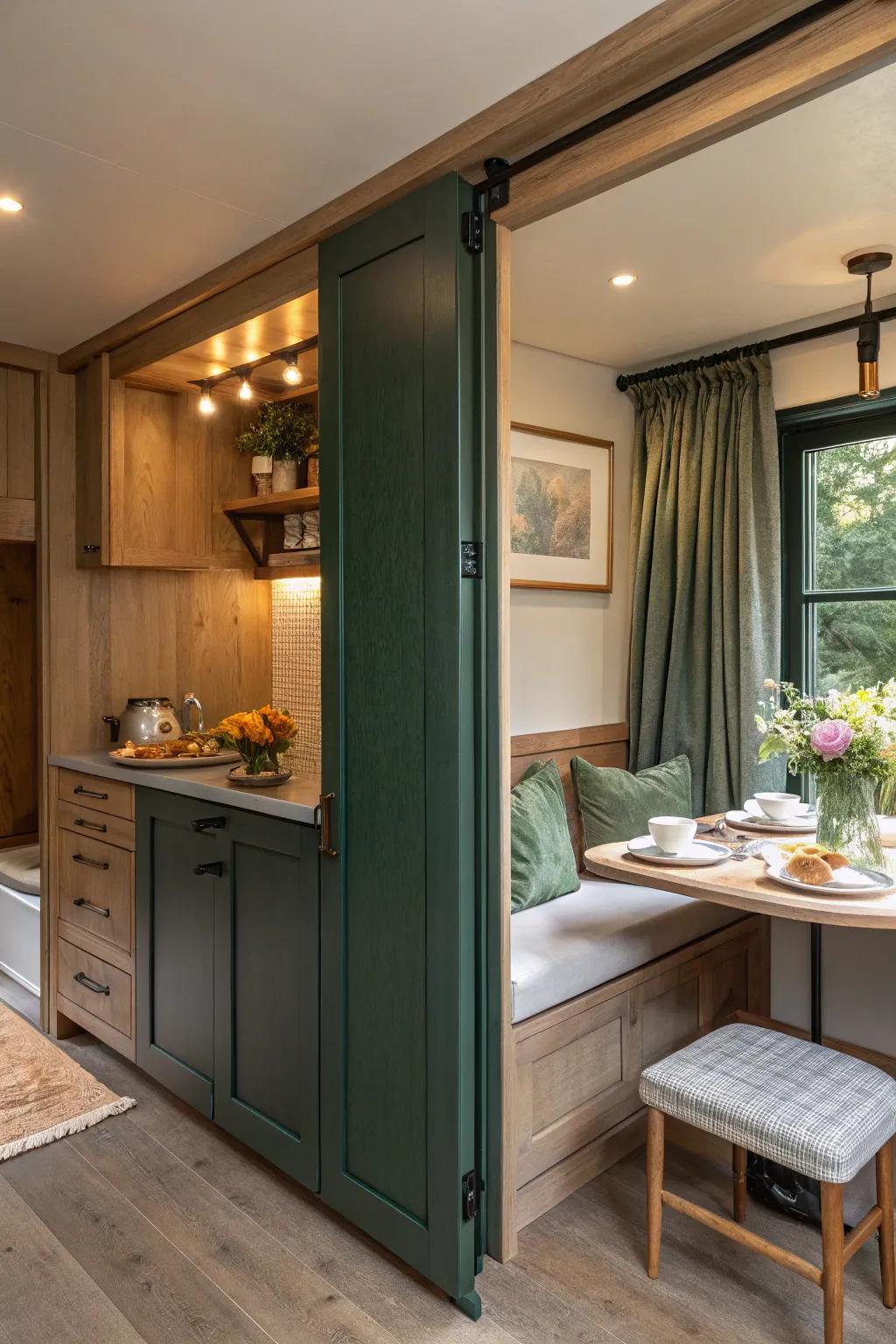 Discover a nook of warmth and comfort hidden within your kitchen. ☕ #BreakfastNook #KitchenInspo