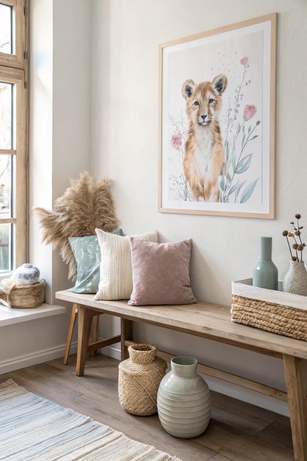 Create a calming sanctuary with watercolor animal art that whispers elegance and tranquility.