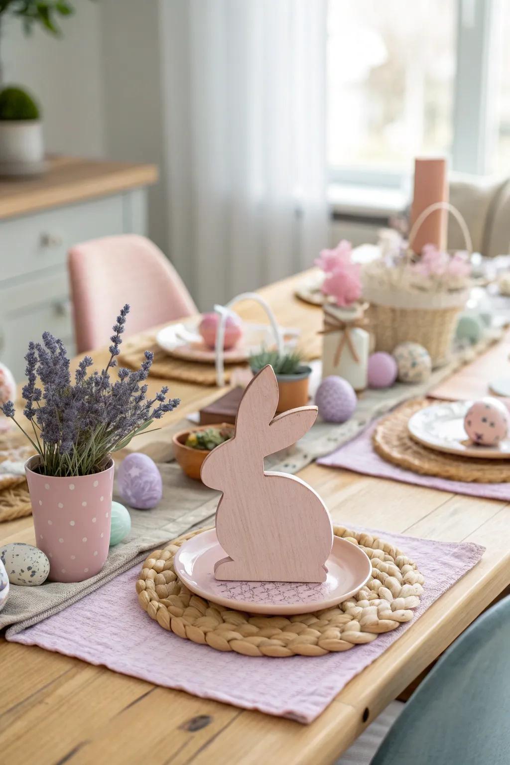Add a touch of whimsy to your Easter party with charming bunny motifs that delight both kids and adults.