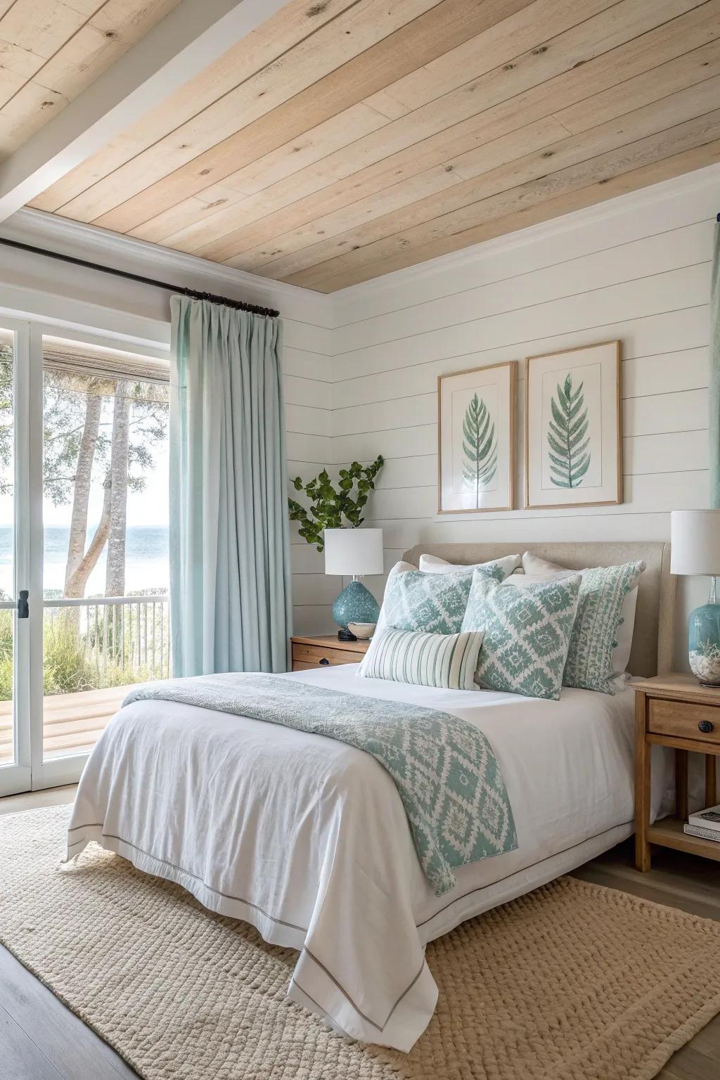 Dive into tranquility with a palette of coastal colors that inspire peace and relaxation.