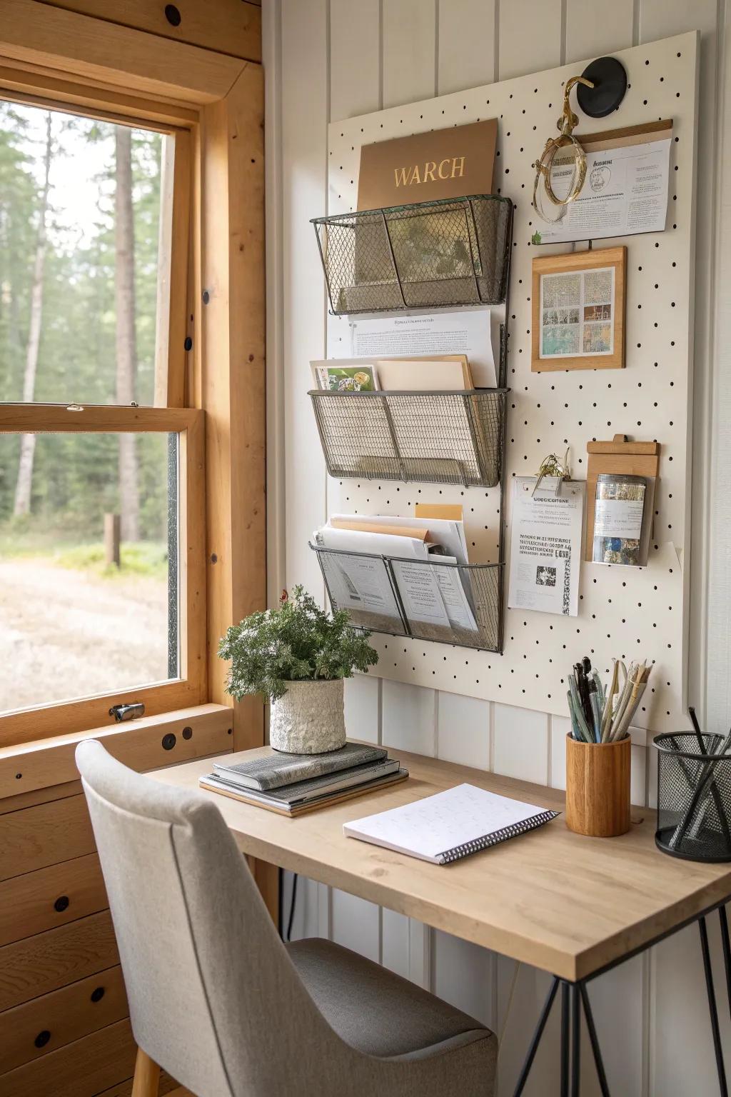 File away the chaos with wall-mounted systems that clear desk space and your mind.